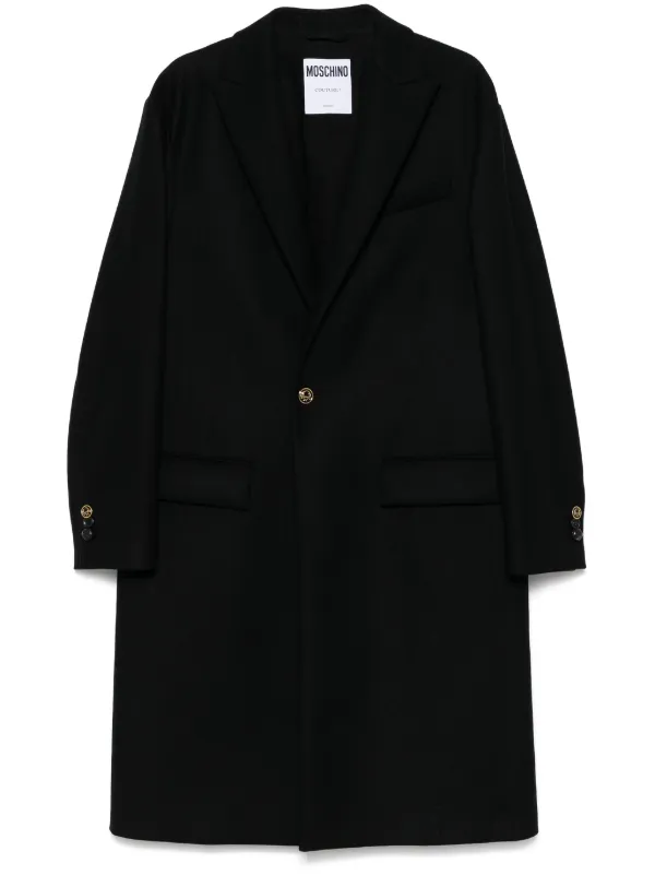 Moschino シングルコート | ブラック | FARFETCH JP
