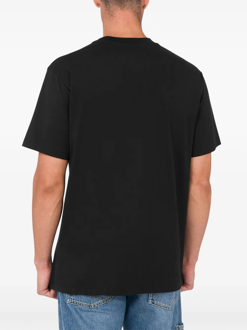 Shop Moschino Egg-print T-shirt In Black