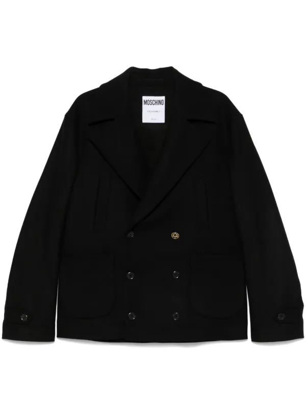Moschino ピーコート | ブラック | FARFETCH JP