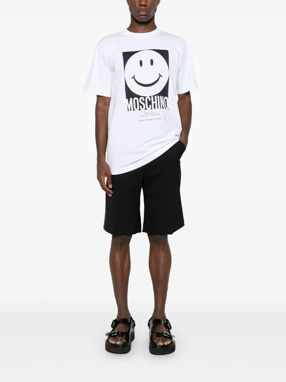Moschino T-shirt met print - Wit
