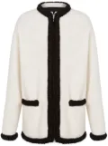 Moschino zip-up jacket - White