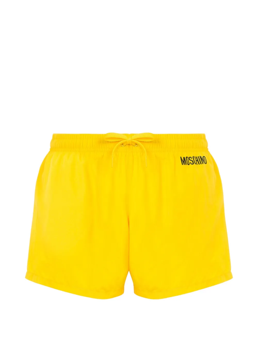 Moschino Zwembroek met logoprint Geel