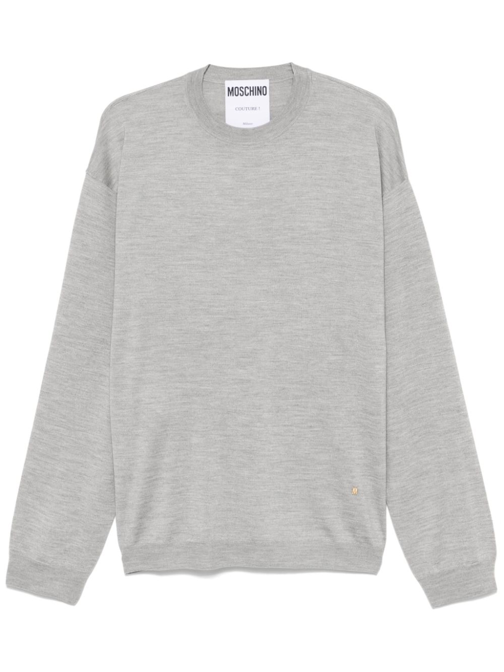 Moschino fine-knit sweater - Grey