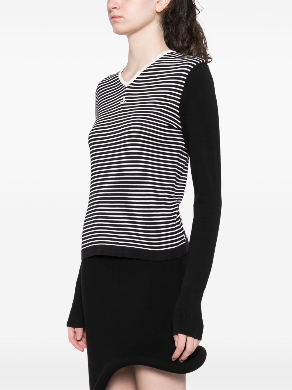 CHANEL 1990-2000s striped top Women