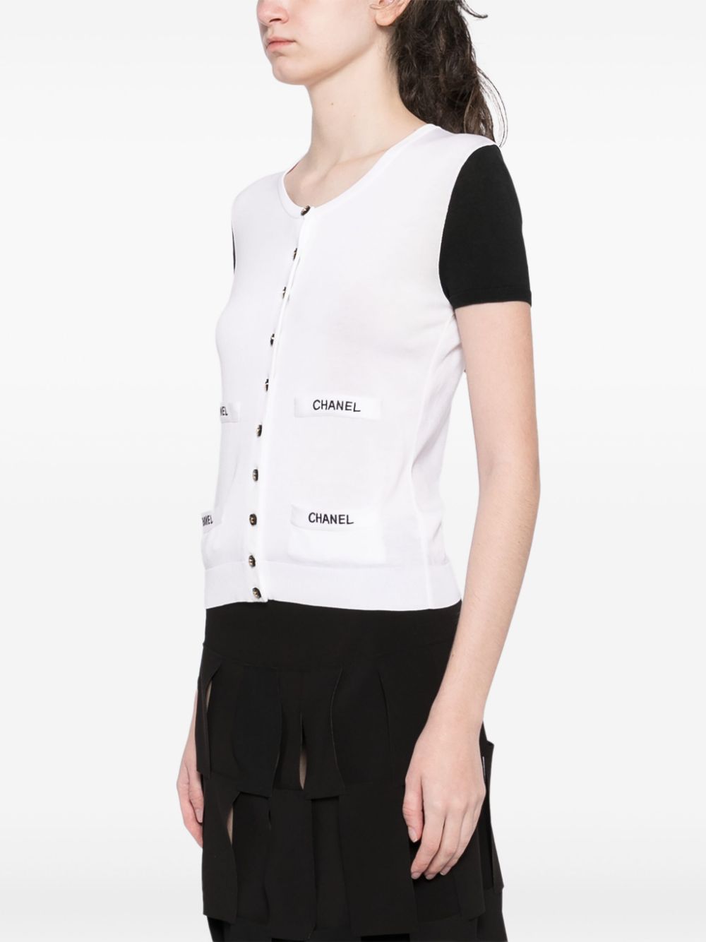 CHANEL 1990-2000s short-sleeved cardigan Women