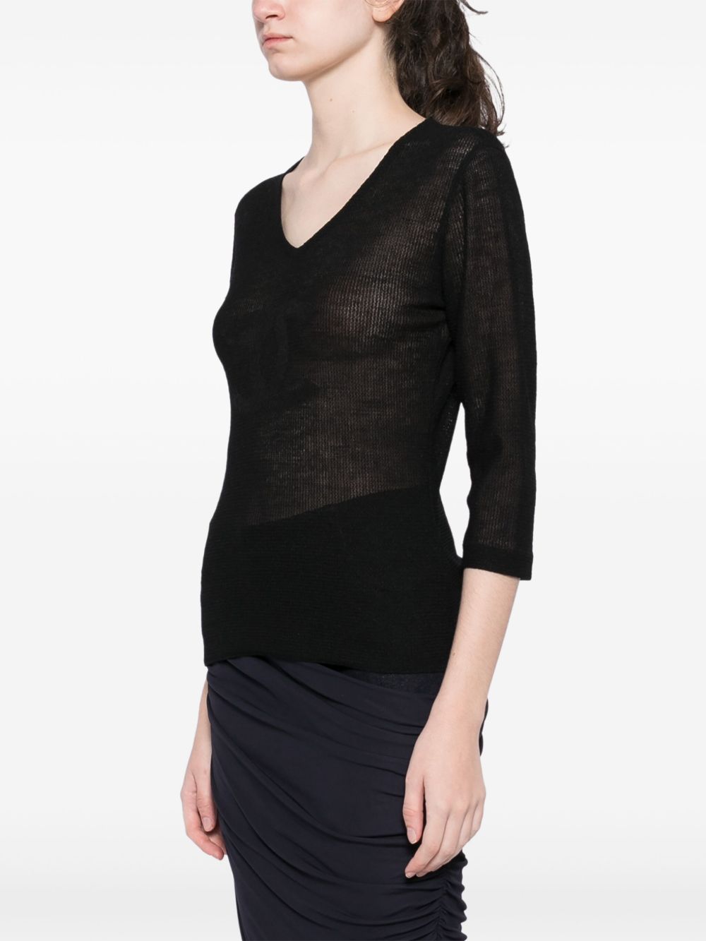 CHANEL 2002 three-quarter length sleeves top Women