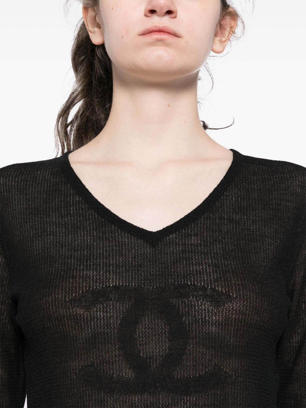 CHANEL 2002 three-quarter length sleeves top Women