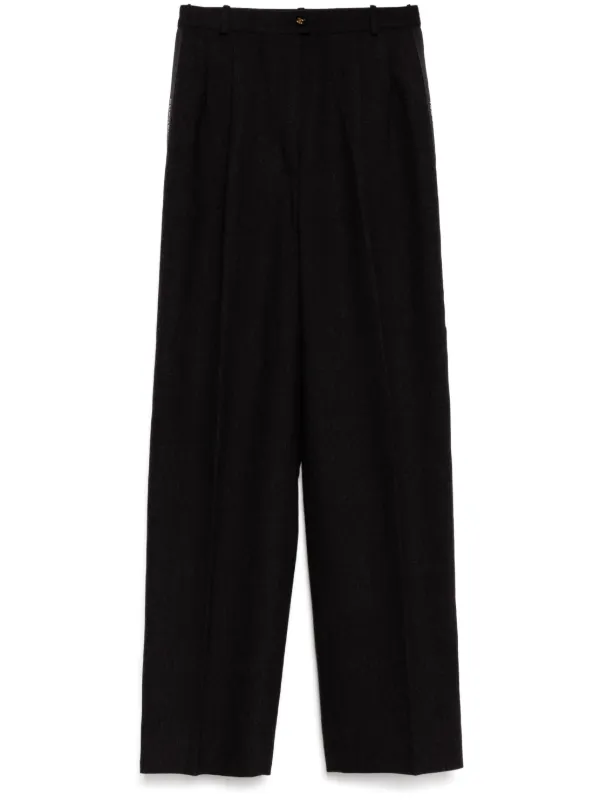 CHANEL Pre-Owned 1990-2000s ロゴテープ パンツ | グレー | FARFETCH JP