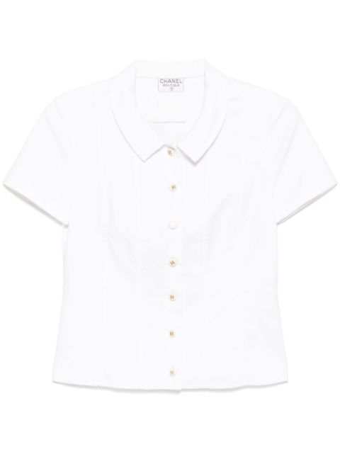 CHANEL 1990-2000s short sleeve shirt Women