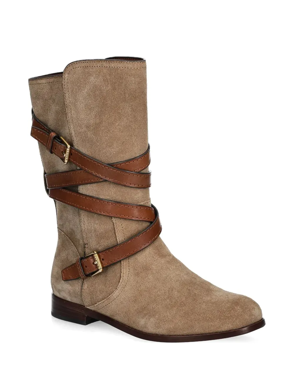 Lauren Ralph Lauren Laarzen met gesp Bruin