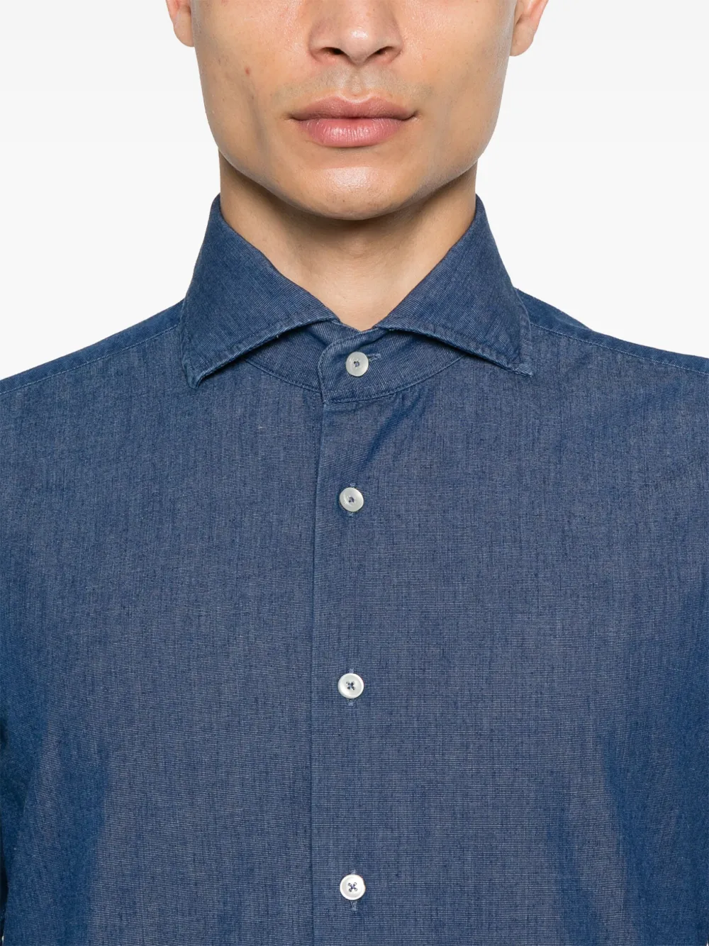 Xacus Katoenen overhemd Blauw