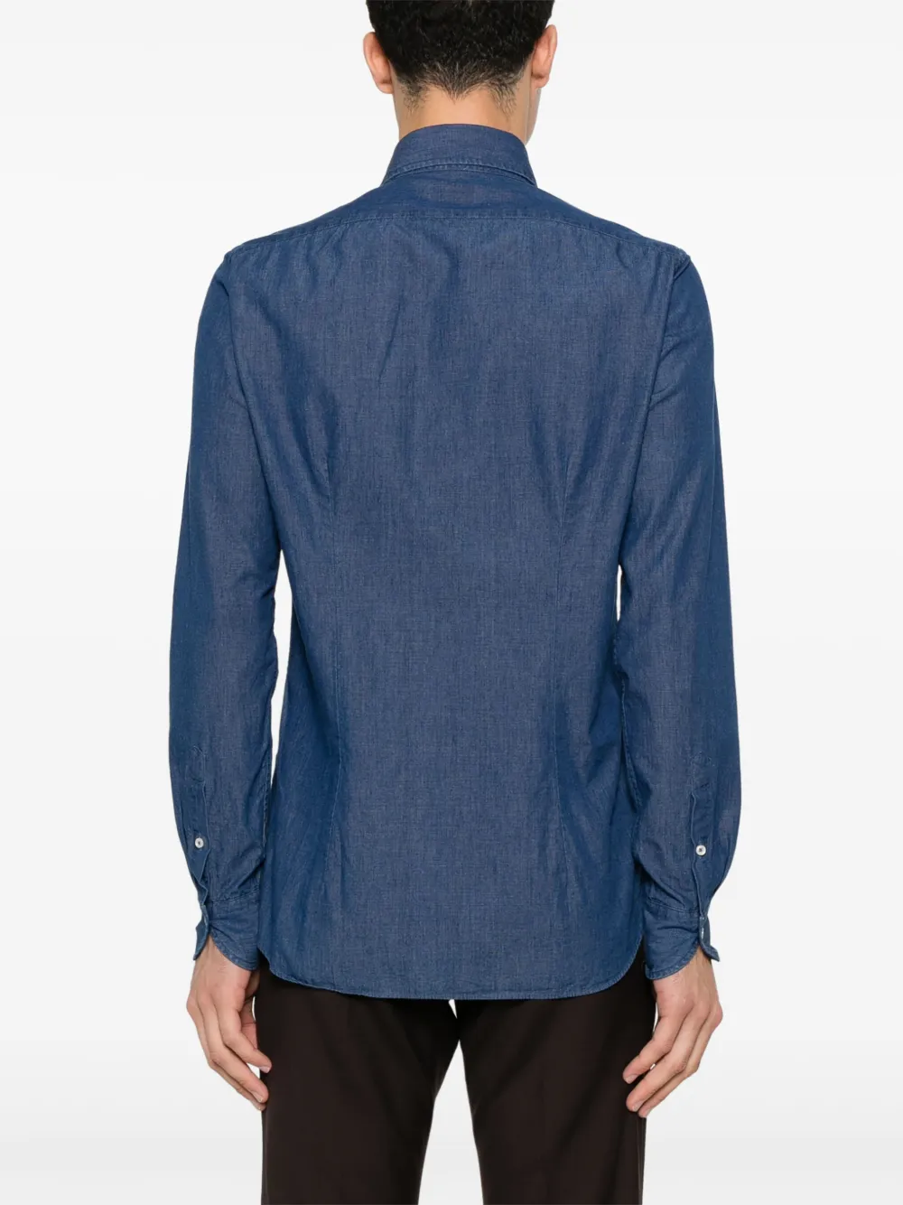 Xacus Katoenen overhemd Blauw