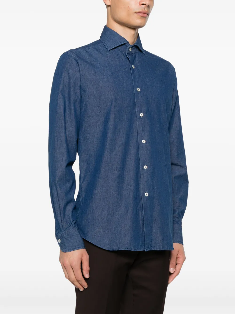 Xacus Katoenen overhemd Blauw