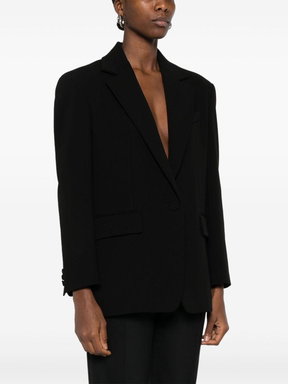 Shop Max Mara Viale Blazer In Black