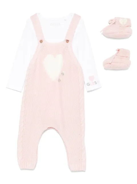 guess kids purl-knit babygrow set
