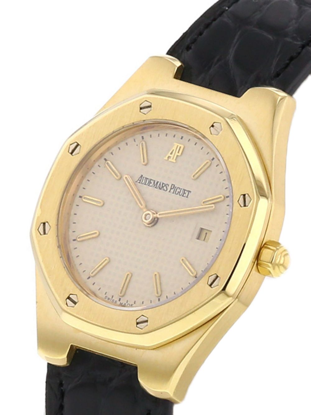 Audemars Piguet 1996 pre-owned Lady Royal Oak 28 mm horloge - Beige