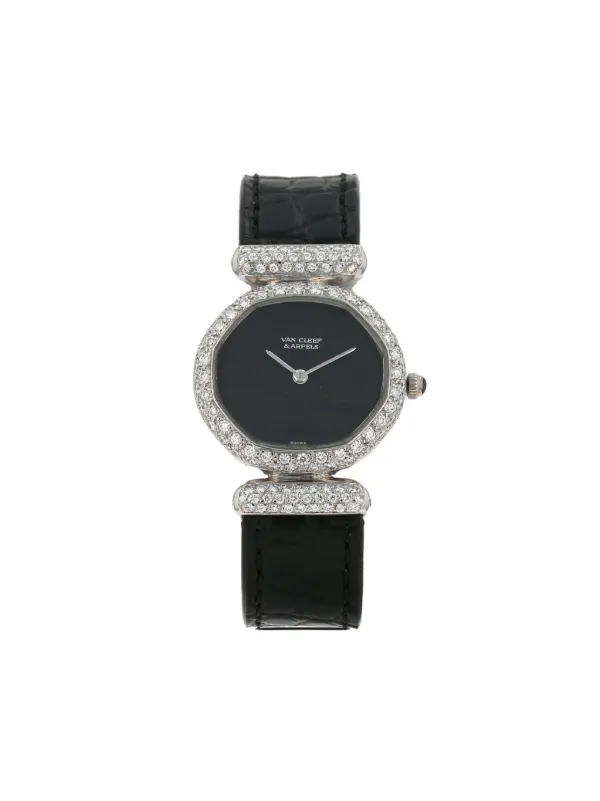 Van Cleef & Arpels Pre-owned 1970 Pre-owned X Gérald Genta 24mm in Black