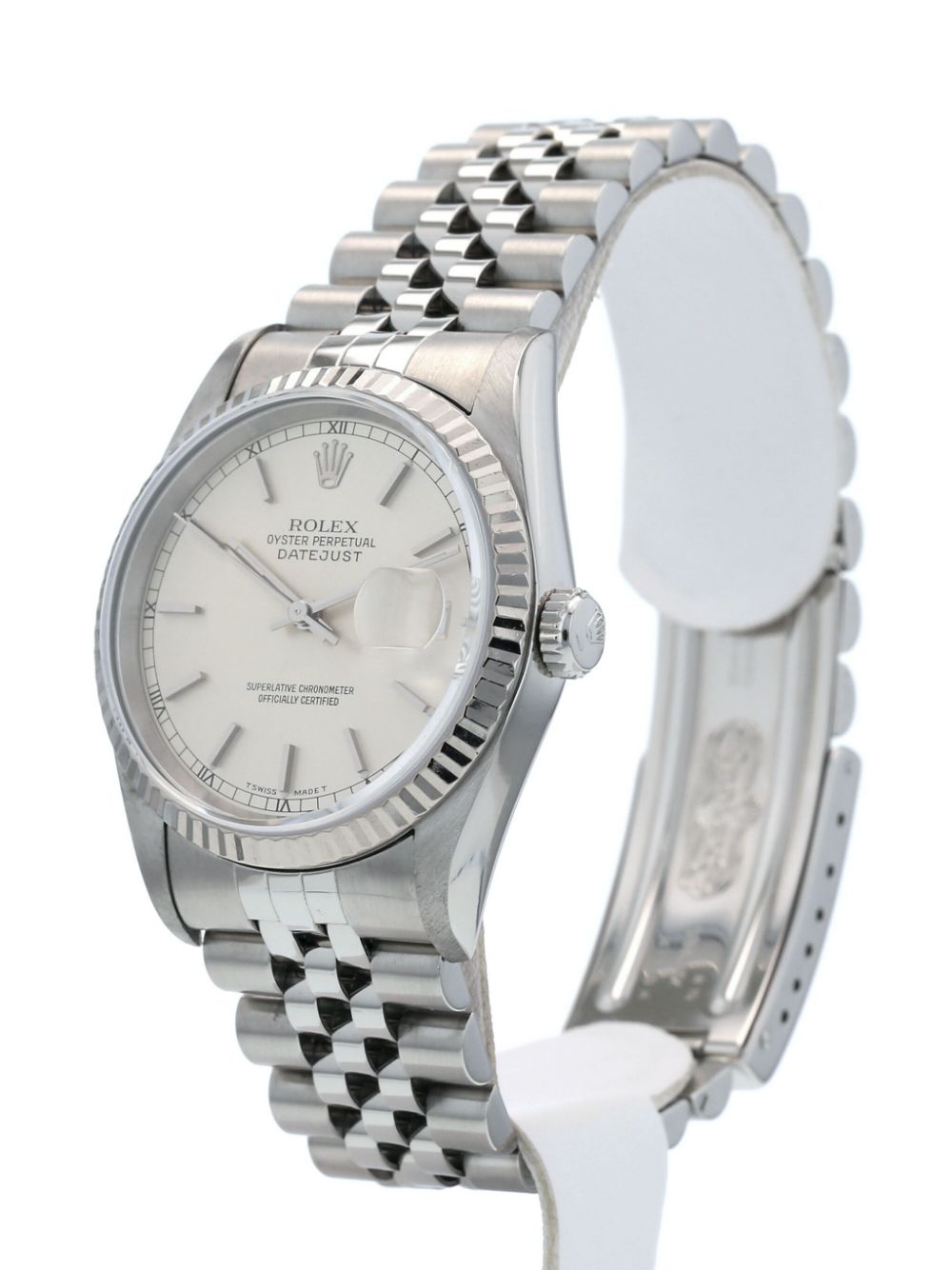 Rolex 1996 pre-owned Datejust horloge 36 mm - Zilver