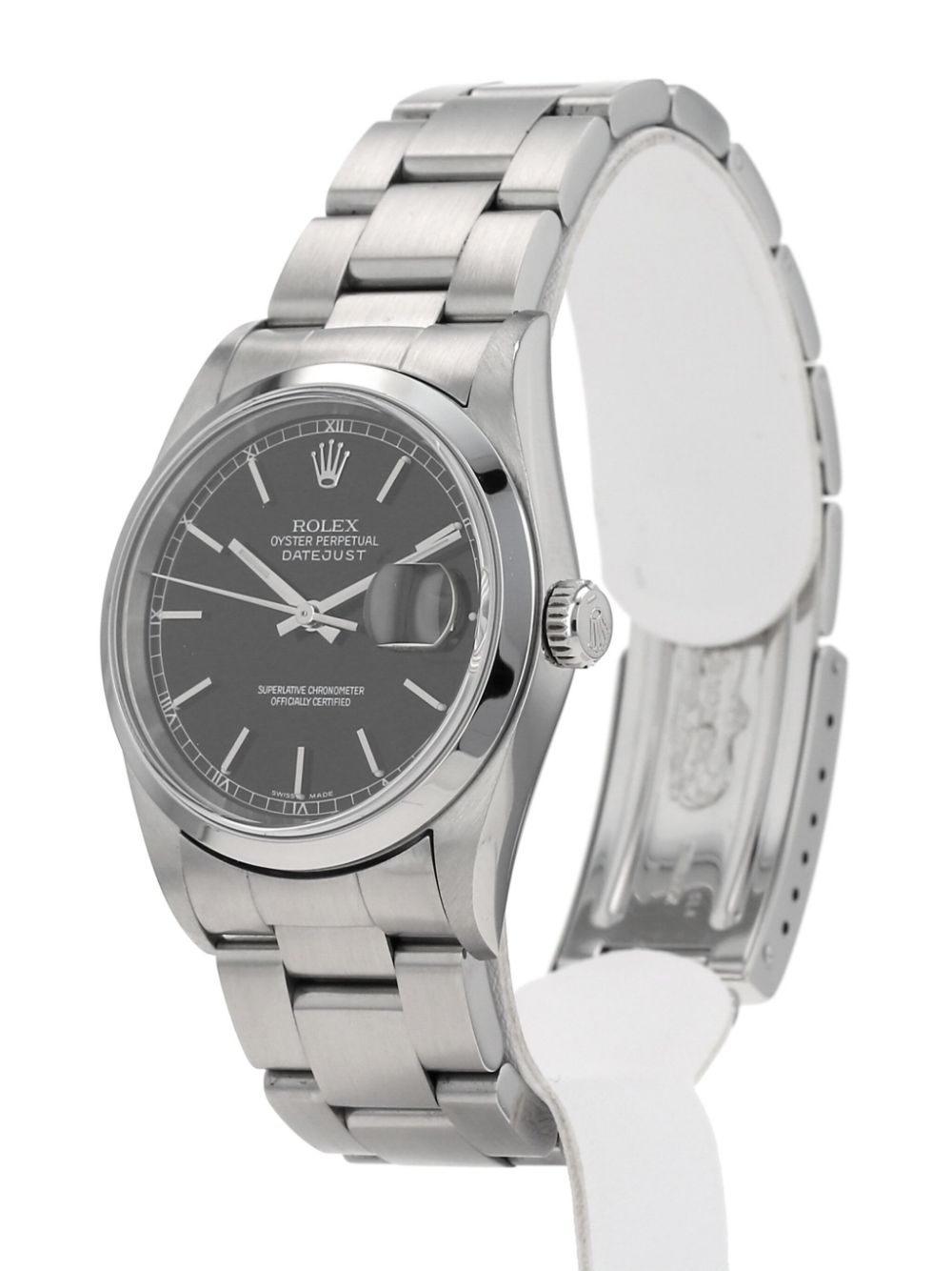 Rolex 2004 pre-owned Datejust horloge 36 mm - Zwart