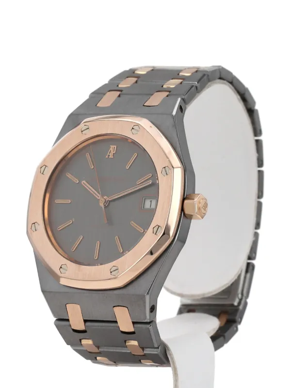 Audemars Piguet 1990s pre owned Royal Oak 36mm unisex Rose Gold Tantalum One Size Grey