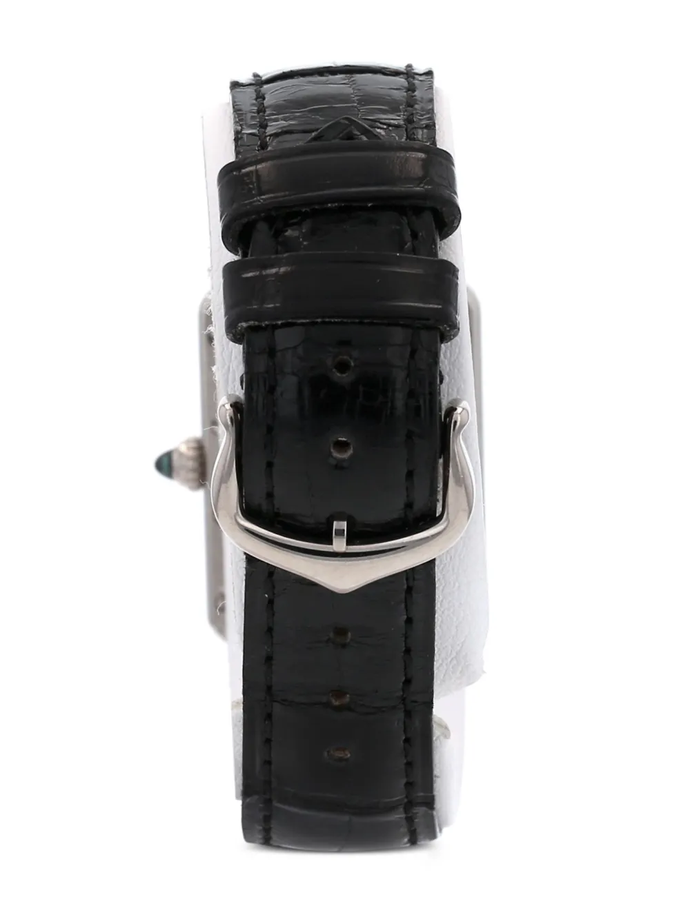 Pre-owned Cartier 2000 Tank Louis 29mm In Black