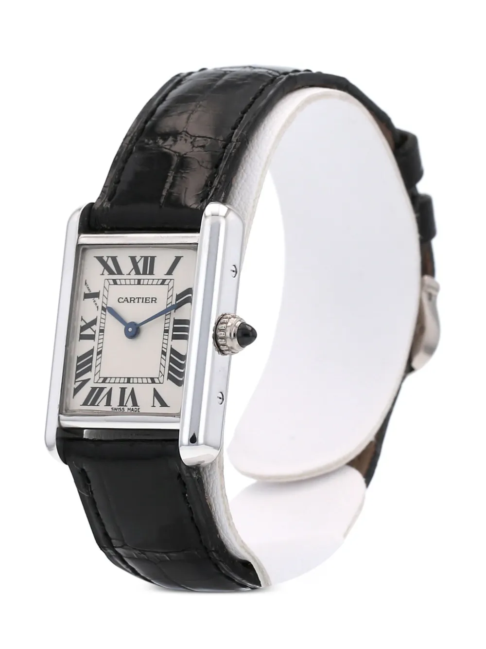 Pre-owned Cartier 2000 Tank Louis 29mm In Black