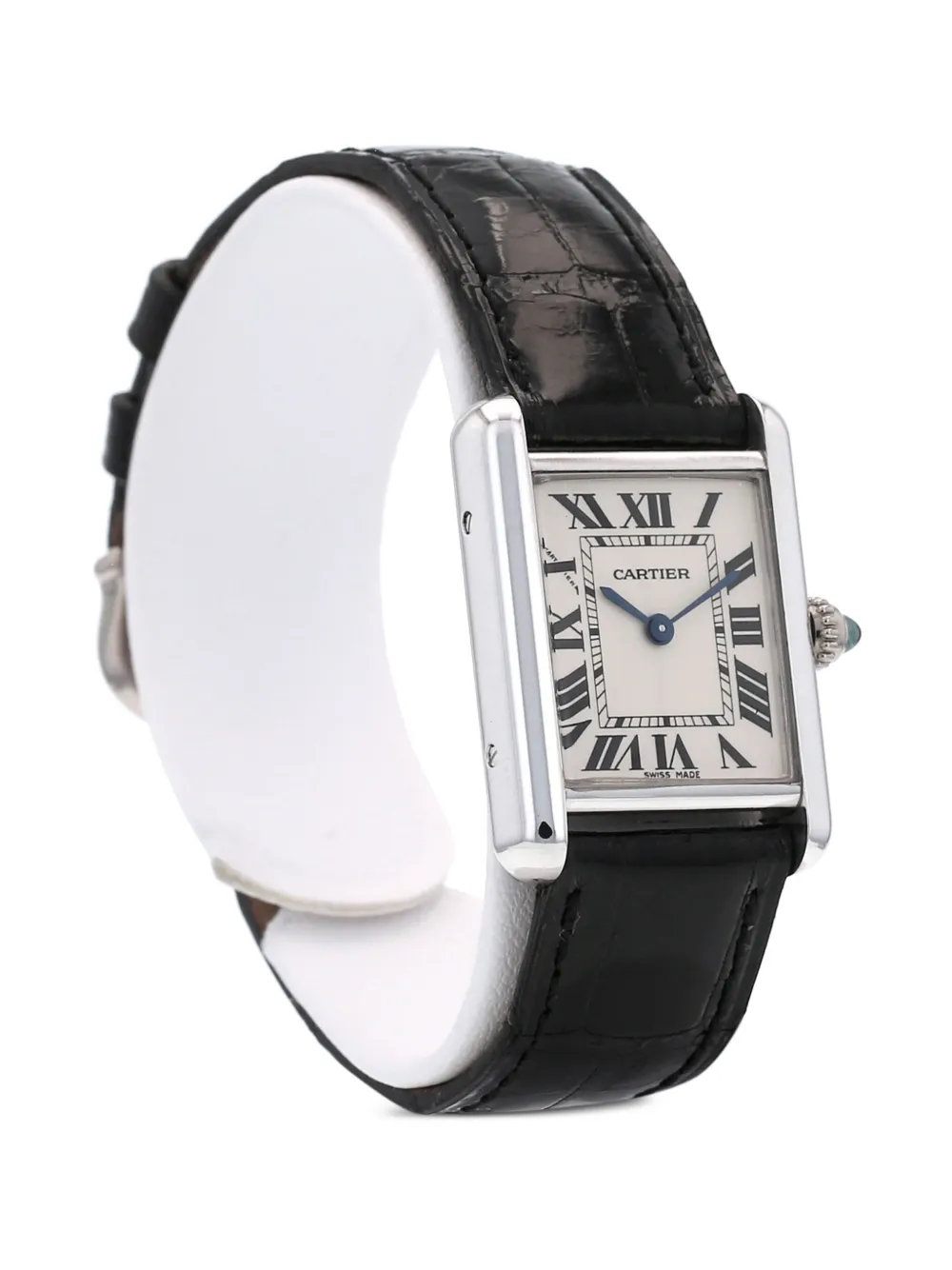 Pre-owned Cartier 2000 Tank Louis 29mm In Black