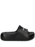 Tommy Jeans logo-print slides - Black
