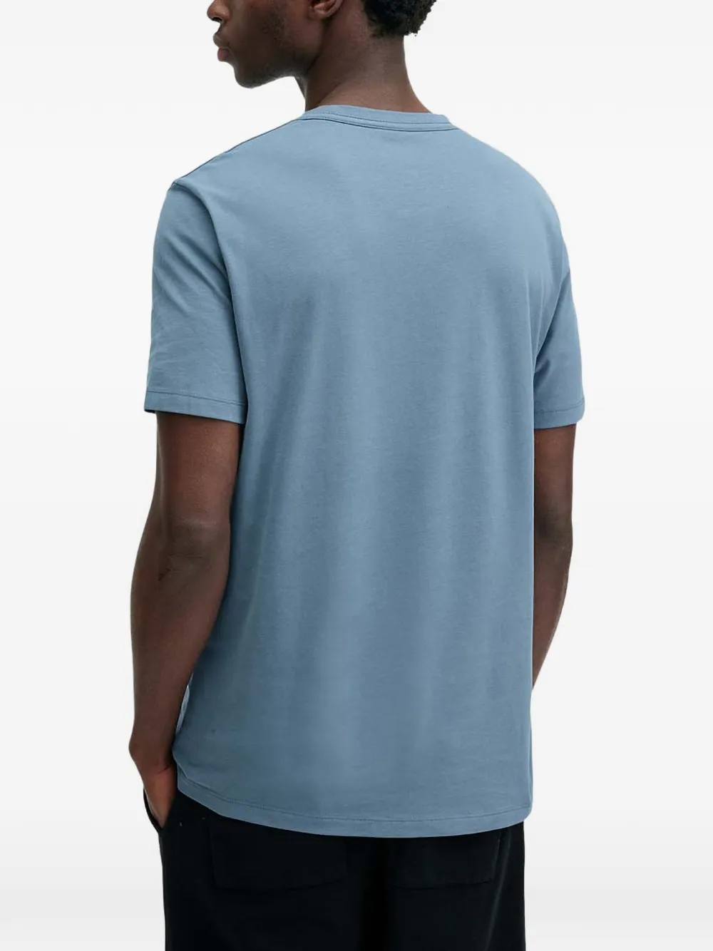 AllSaints Brace T-shirt met geborduurd logo en ronde hals Blauw