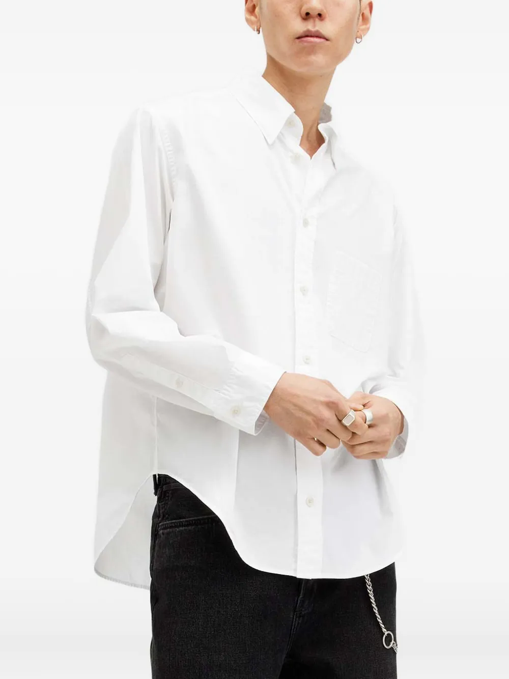 AllSaints Sutta long-sleeve shirt - Wit