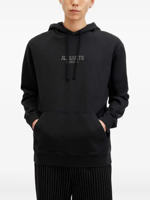 AllSaints Bones logo-embroidered hoodie