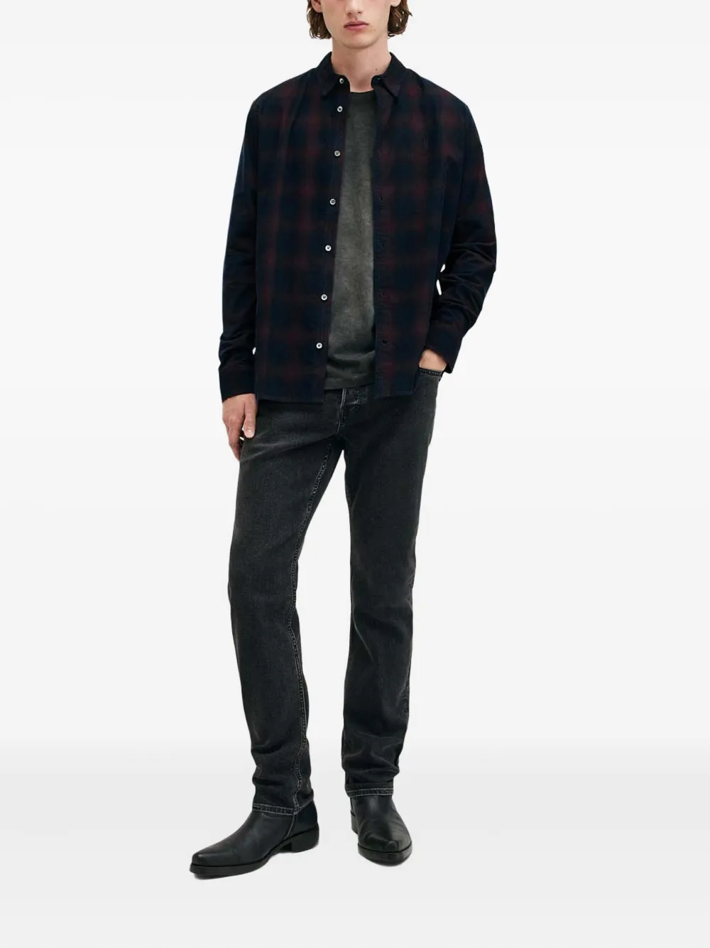 AllSaints Daybreaker shirt - Blauw