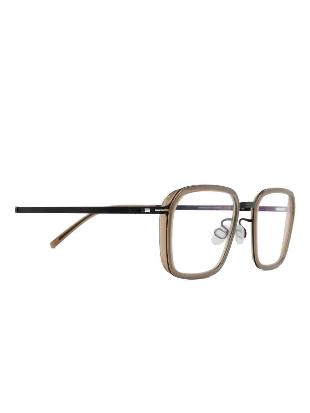 Mykita geometric-frame glasses Bruin