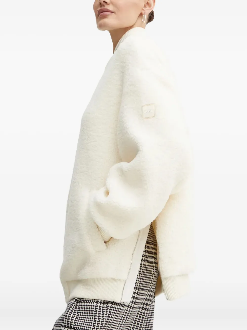 BOSS Jack met rits Wit