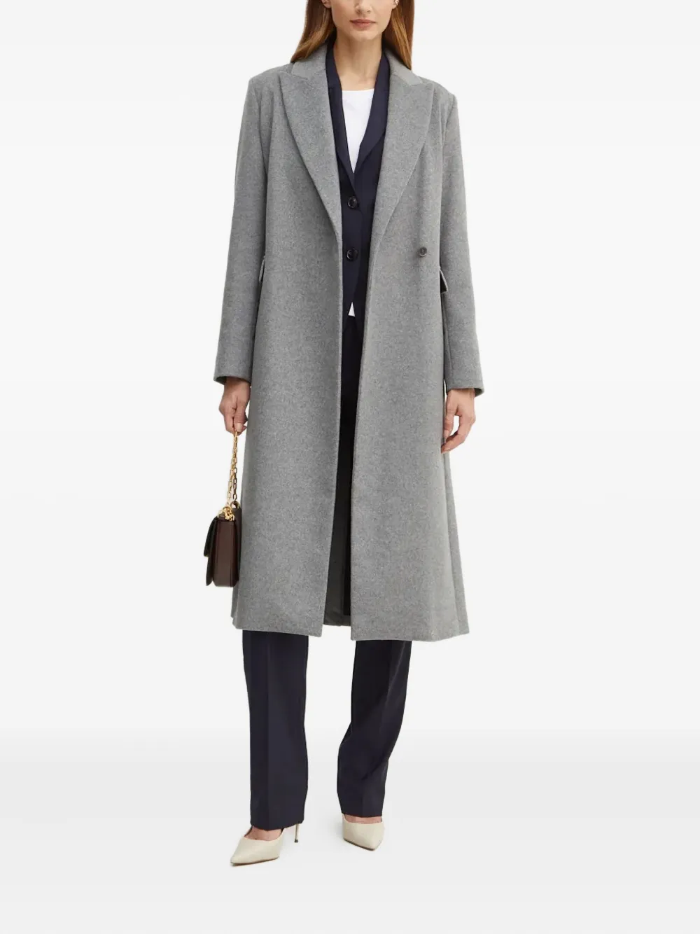 Hugo Boss Juleah Button Single-breasted Blazer In Blue