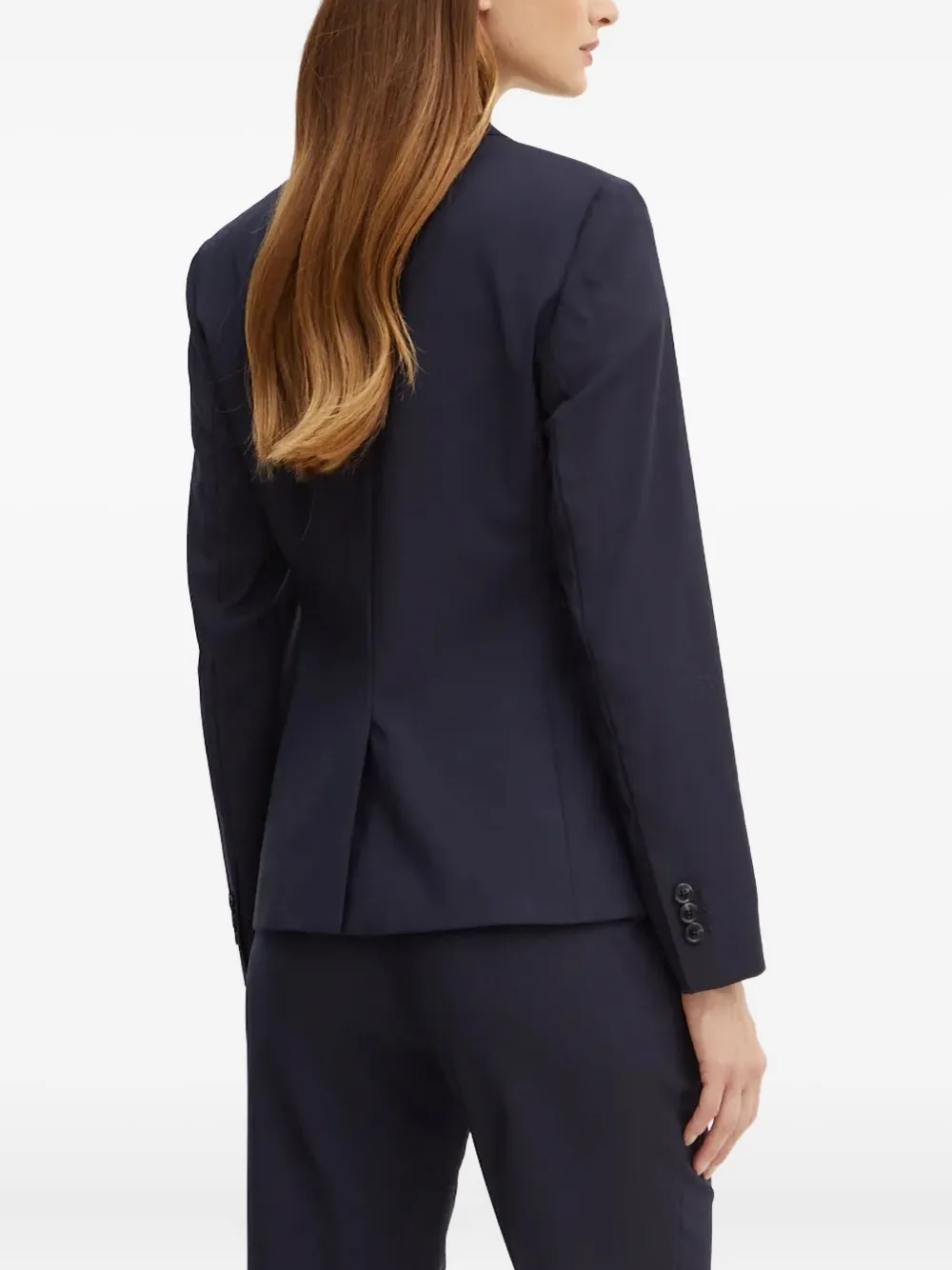 Hugo Boss Juleah Button Single-breasted Blazer In Blue