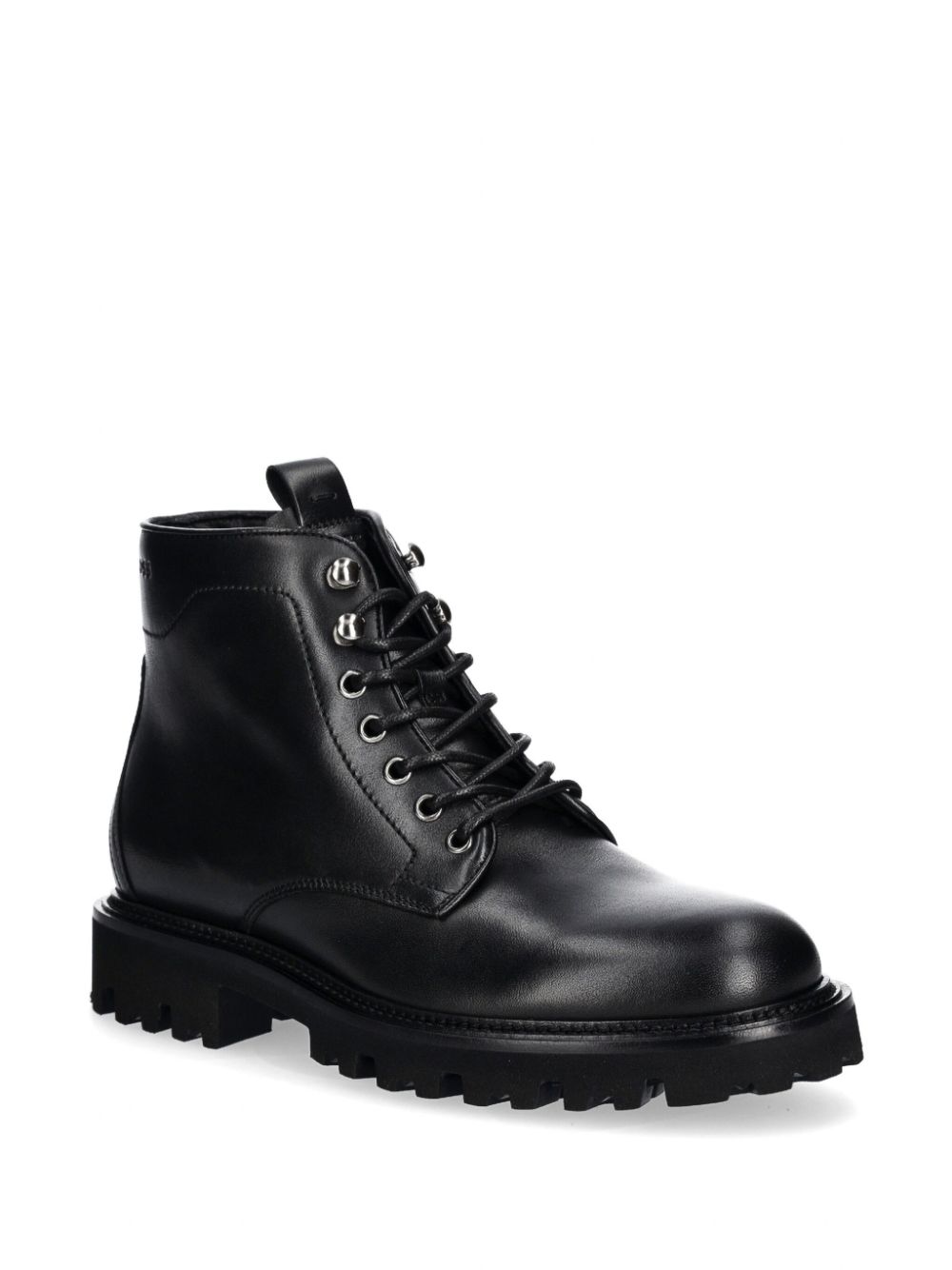 BOSS leather boots Black