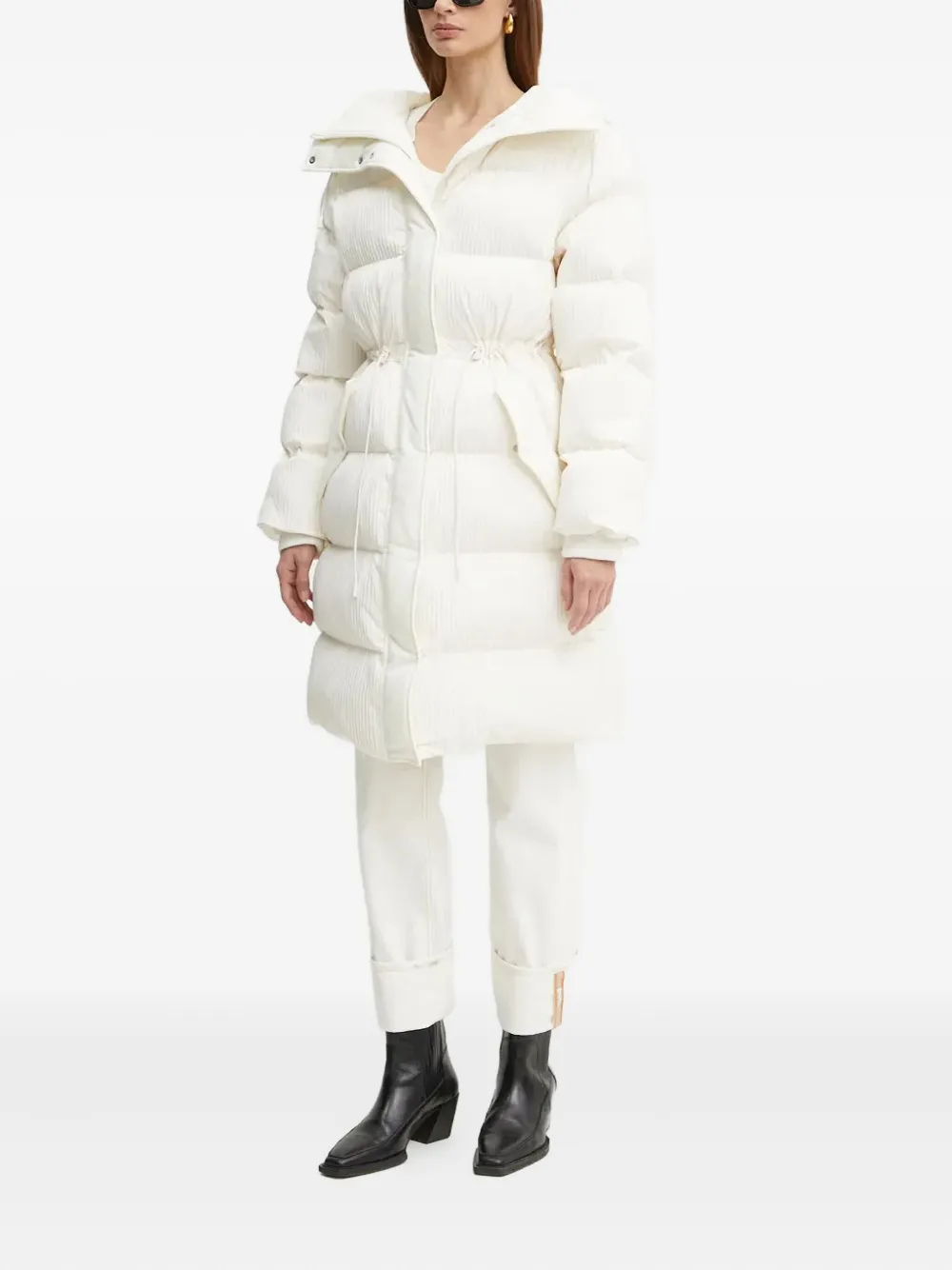 BOSS Papera drawstring hooded coat | Single Breasted Coats | Image 2