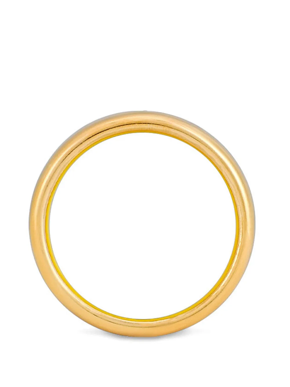 Dolce & Gabbana Medium Porcelain Napkin Rings (set Of Two) In Yellow