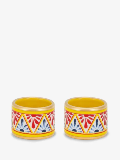 Dolce & Gabbana medium porcelain napkin rings