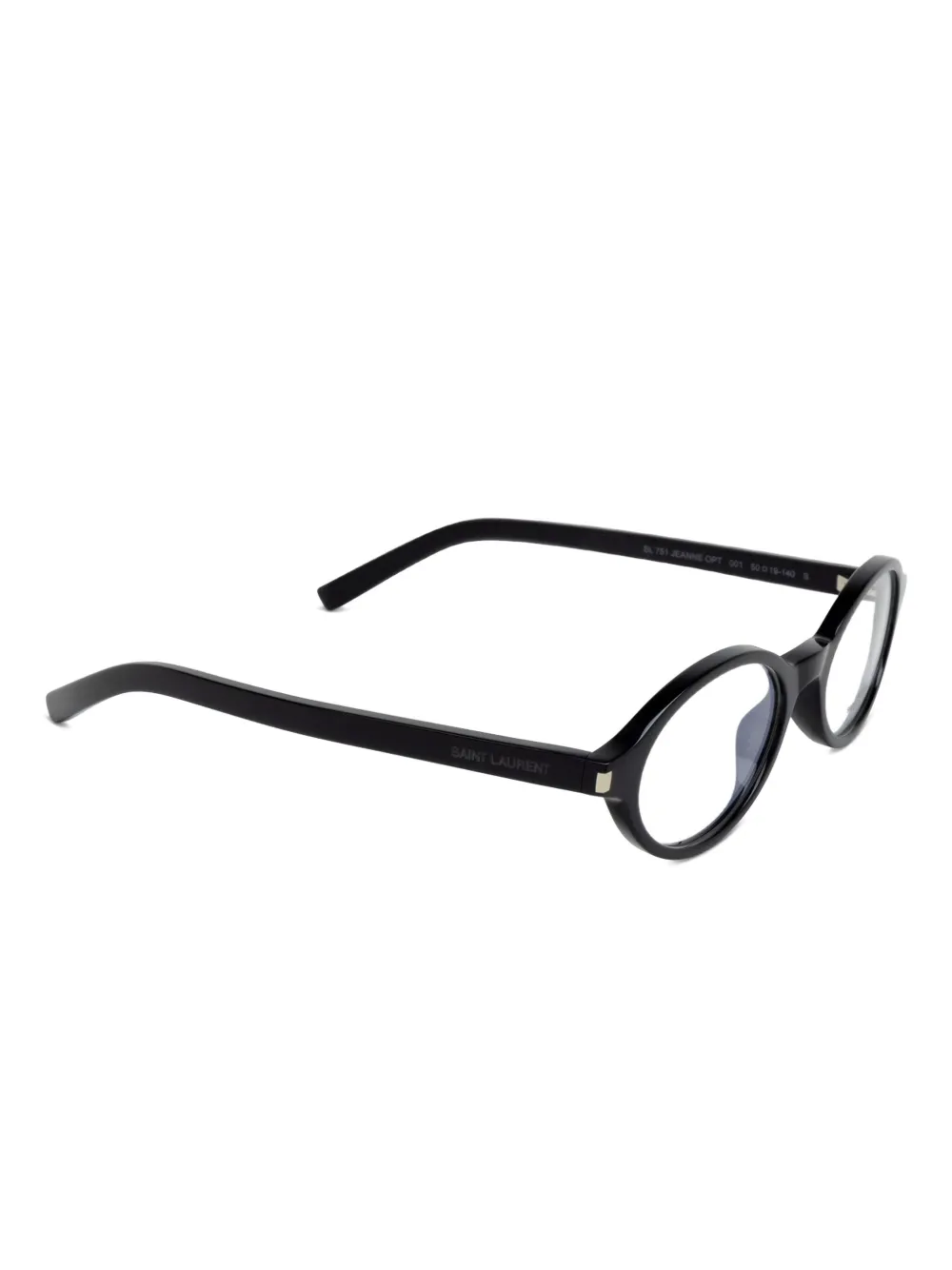 Saint Laurent Eyewear Jeanne bril met ovalen montuur Zwart