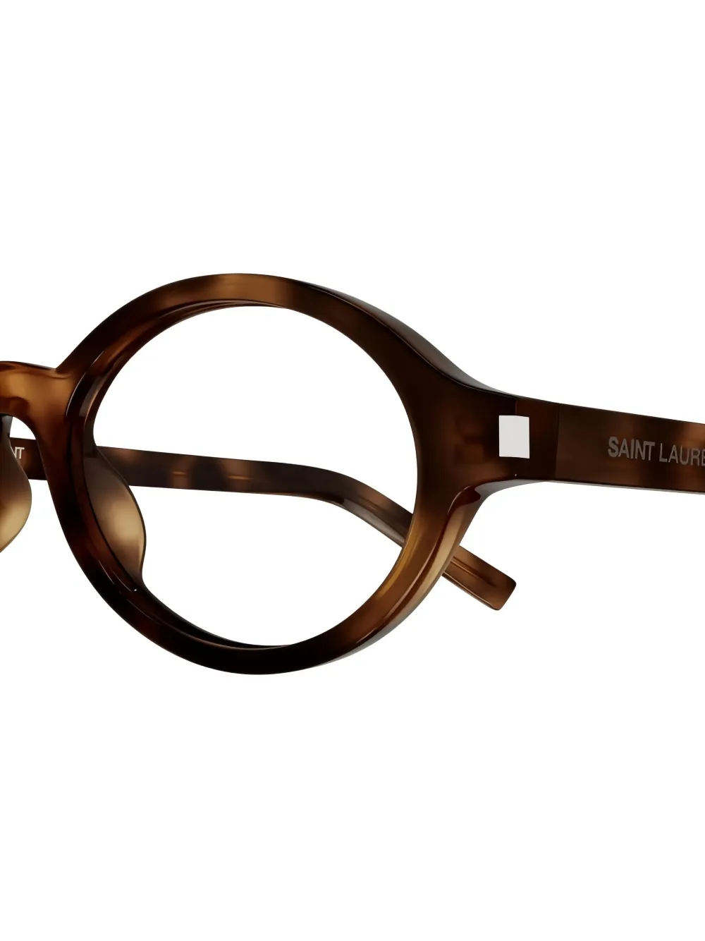 Saint Laurent Eyewear Jeanne bril met rond montuur Bruin