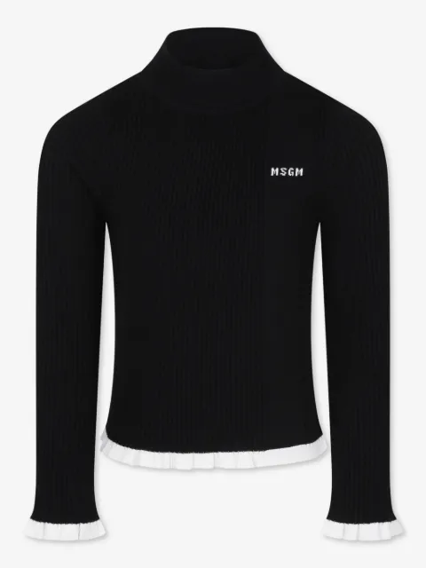 MSGM Kids ribbed sweater 