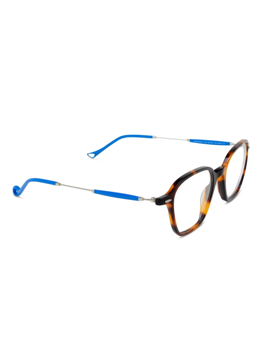 Eyepetizer tortoiseshell-pattern square-frame glasses | Men | Image 2