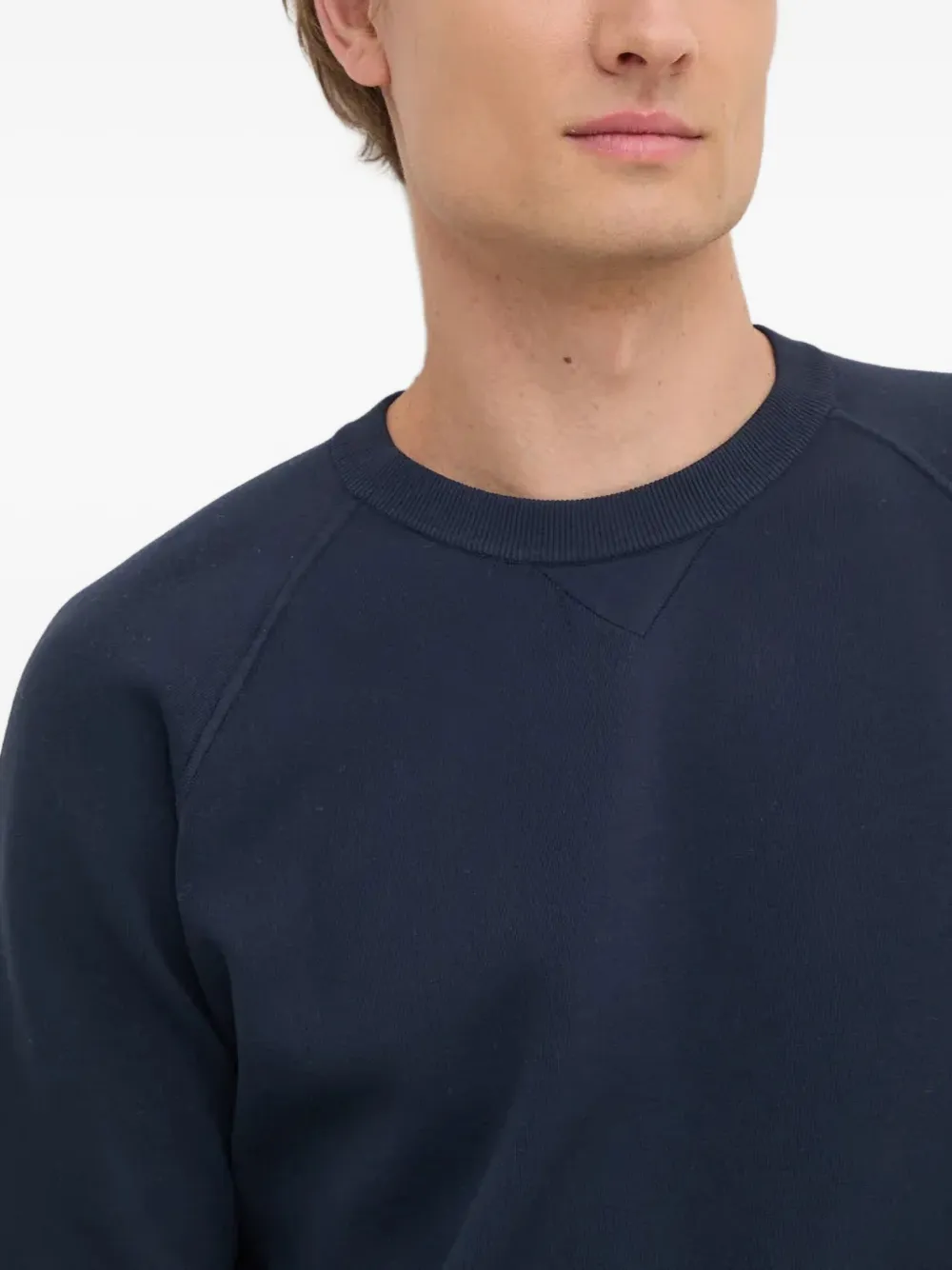 LIU JO Trui met logoplakkaat en lange mouwen Blauw