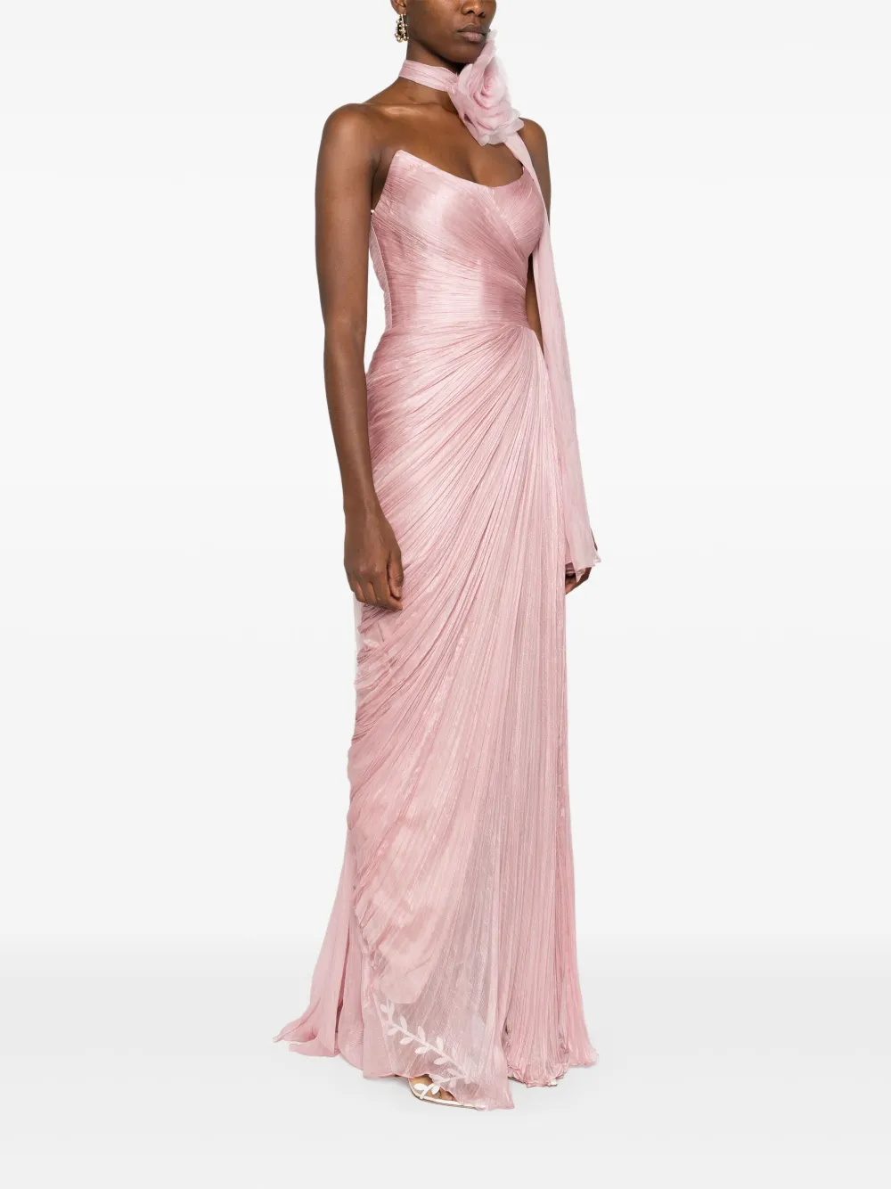 Iris Serban Anette Gown Pink Farfetch