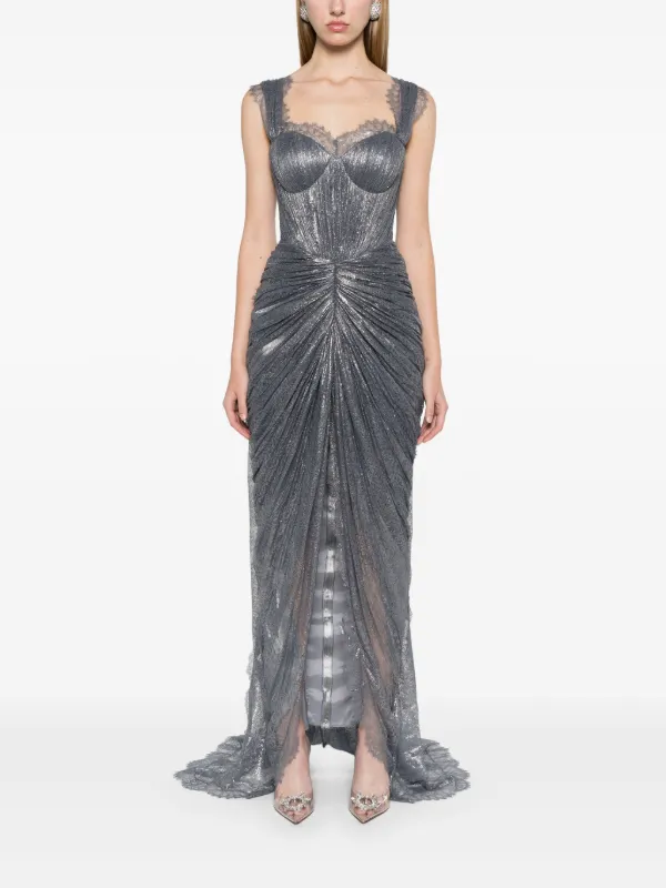 Iris Serban Hera Gown | Grey | FARFETCH