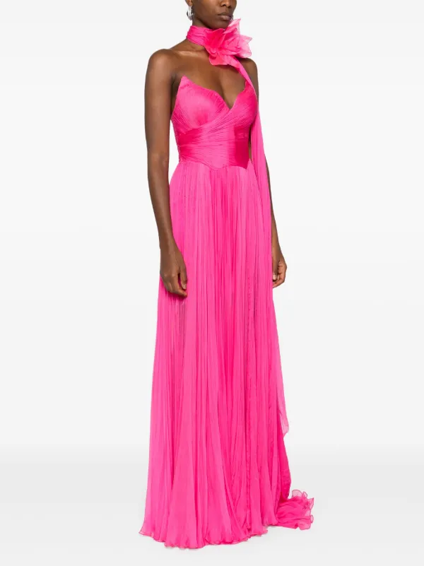 Iris Serban Celeste Maxi Dress | Pink | FARFETCH