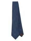 Canali patterned-jacquard tie - Blue