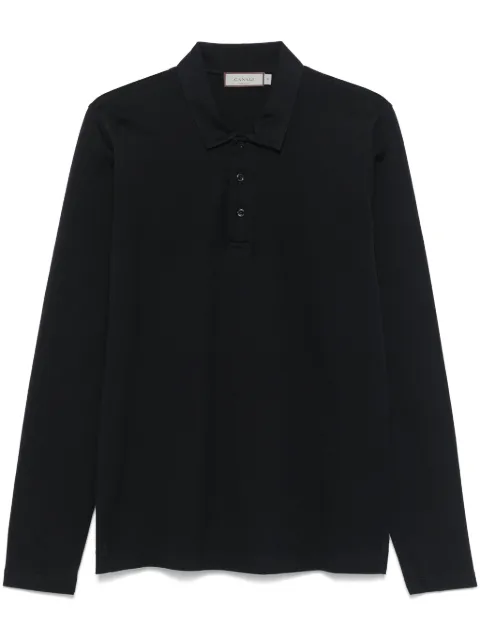 Canali piqué-weave polo shirt